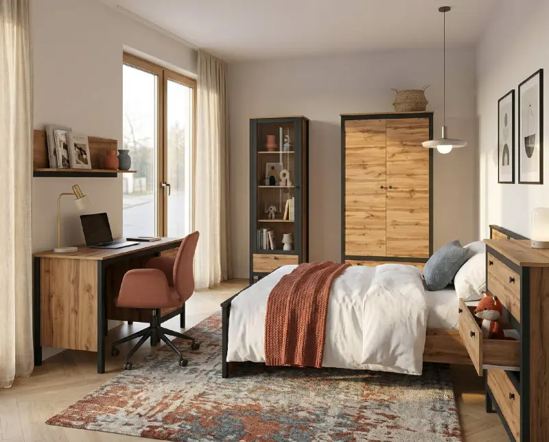 Детская LOFT, дуб вотан. Комплект №1 фотография