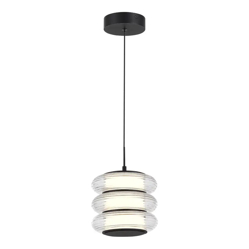 Светильник подвесной ST-Luce черный/прозрачный LED 1*16W 3000K FRITTELA фотография
