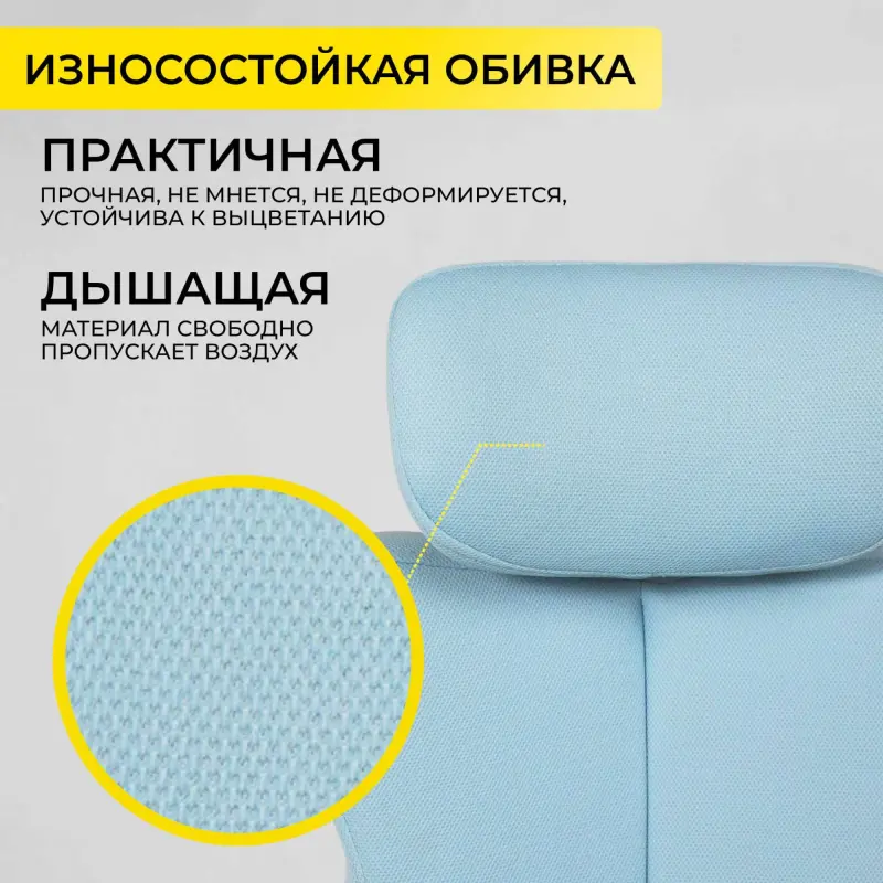 Кресло поворотное LOLU, ткань, (синий)_preview_5