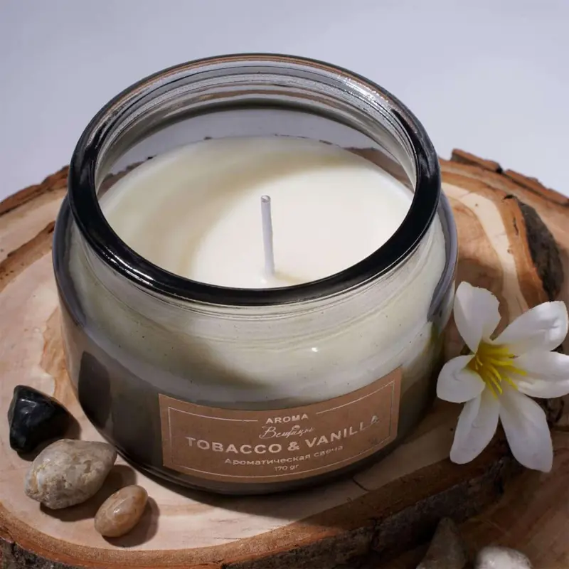 Ароматическая свеча TOBACCO & VANILLA в стекле, Д100 Ш100 В65_preview_4