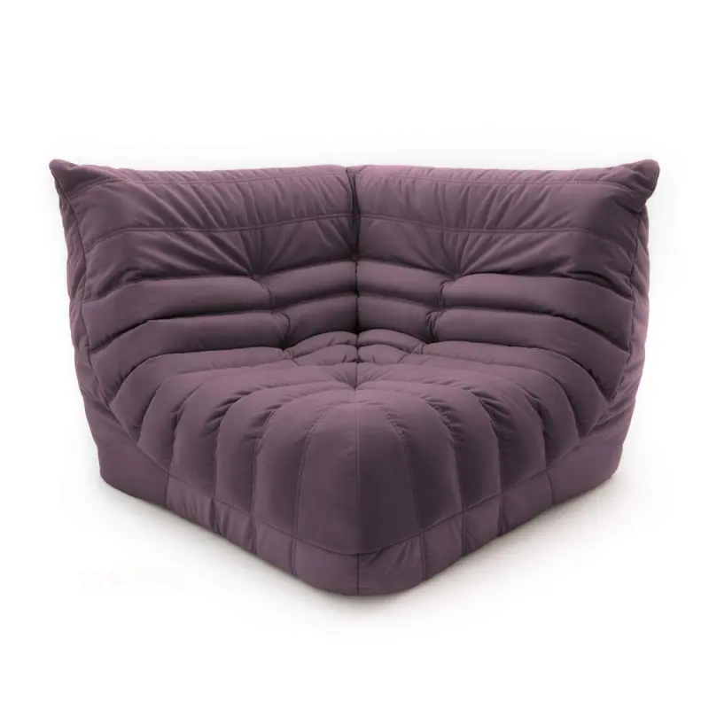 Бескаркасное кресло-угол Француз BeanBag 108*45 / микровелюр, Сирень фотография