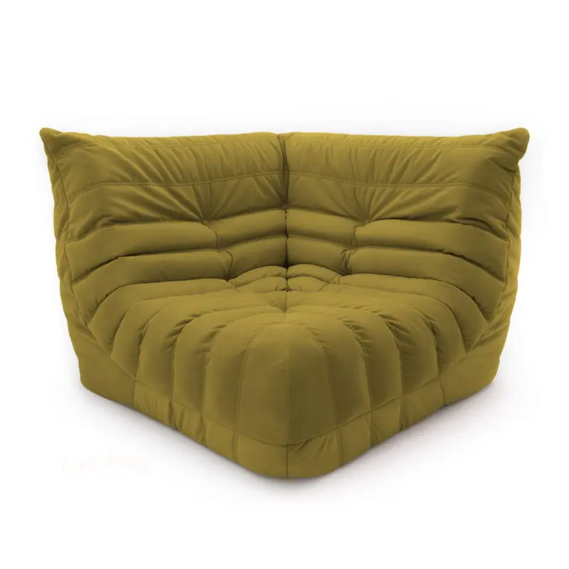Бескаркасное кресло-угол Француз BeanBag 108*35 / микровелюр, Мимоза фотография