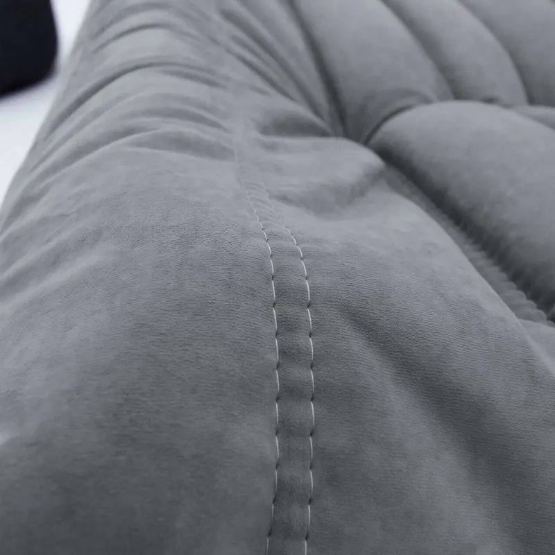 Бескаркасное кресло Француз BeanBag 90*35 / микровелюр, Сталь_preview_4