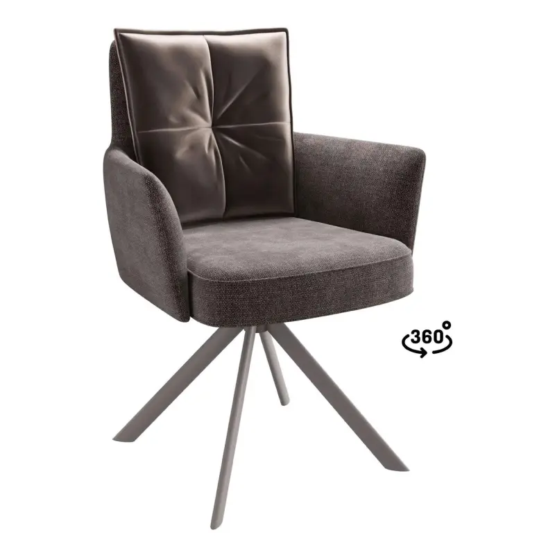 Стул ПОШ-360, поворотный, g26 MOCCO шенилл lux - d05 CAPPUCCINO LUX\капучино фотография