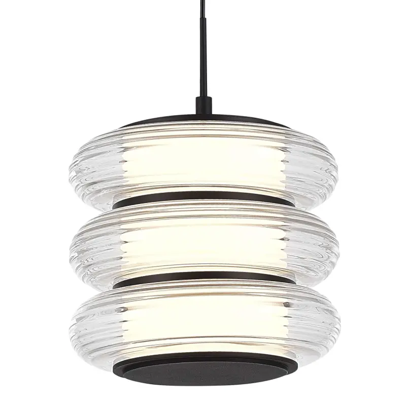 Светильник подвесной ST-Luce черный/прозрачный LED 1*16W 3000K FRITTELA_preview_3