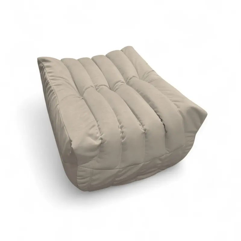 Бескаркасное кресло-пуф Француз BeanBag 90*45 / микровелюр, Латте_preview_3