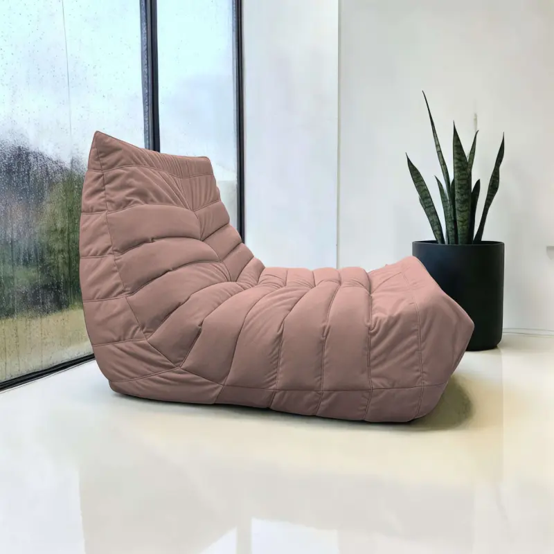 Бескаркасное кресло Француз BeanBag 90*35 / микровелюр, Фламинго_preview_2