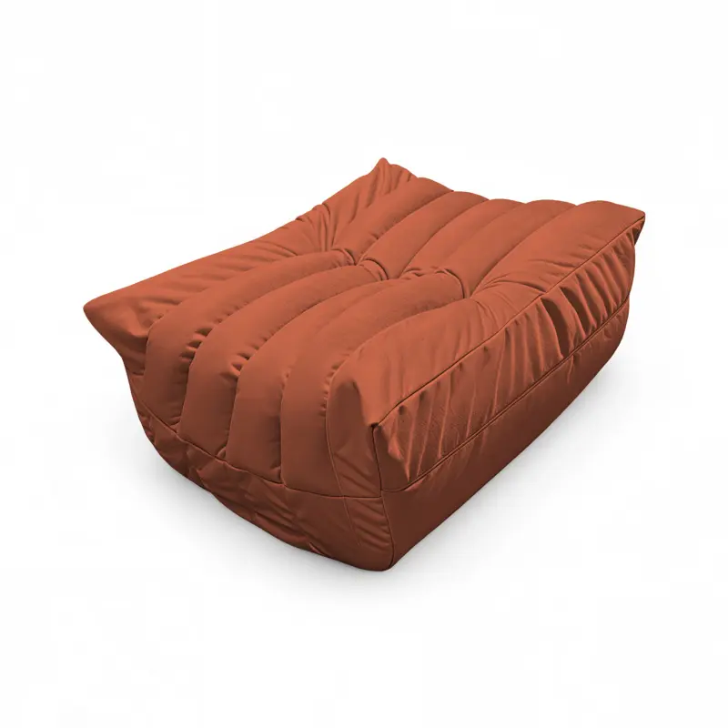 Бескаркасное кресло-пуф Француз BeanBag 90*35 / микровелюр, Морковь_preview_2