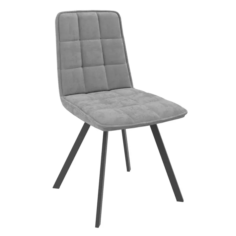 Стул ROM D, b22 GREY LUX\черный фотография