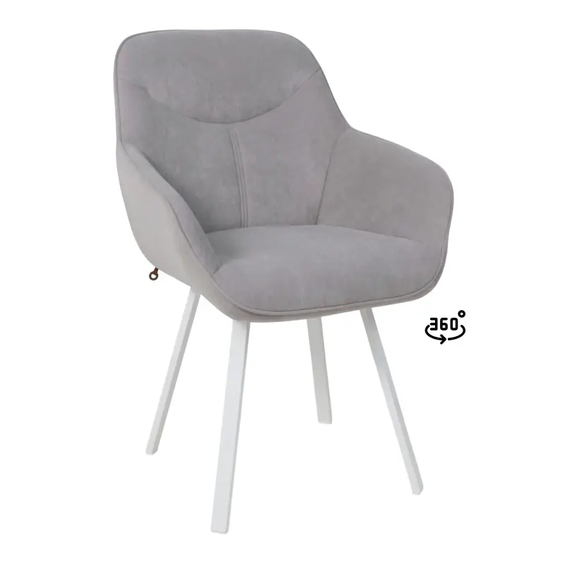 Стул ROMEO SMILE 360, b22 GREY LUX\белый фотография