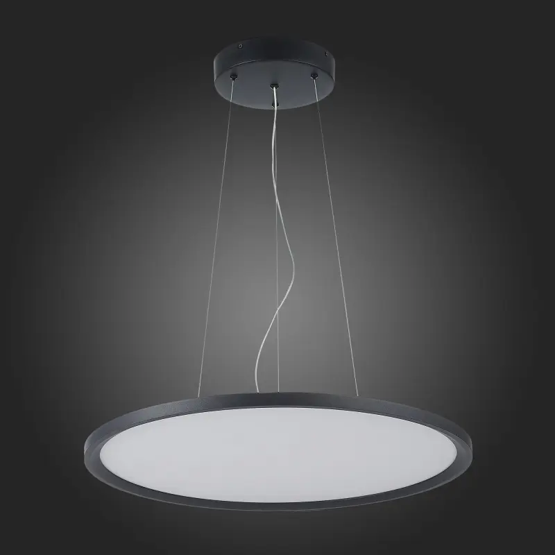 Светильник подвесной Черный LED 1*56W 4000K 5 040Lm Ra>80 120 IP20 D600xH36 185-265V Подвесные светильники_preview_5
