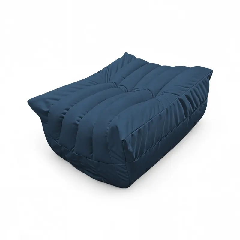 Бескаркасное кресло-пуф Француз BeanBag 90*35 / микровелюр, Джинс_preview_2