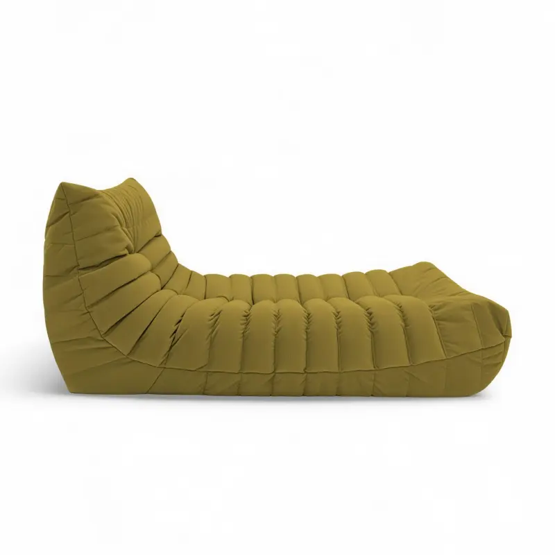 Бескаркасное кресло-шезлонг Француз BeanBag 90*45 / микровелюр, Мимоза_preview_2