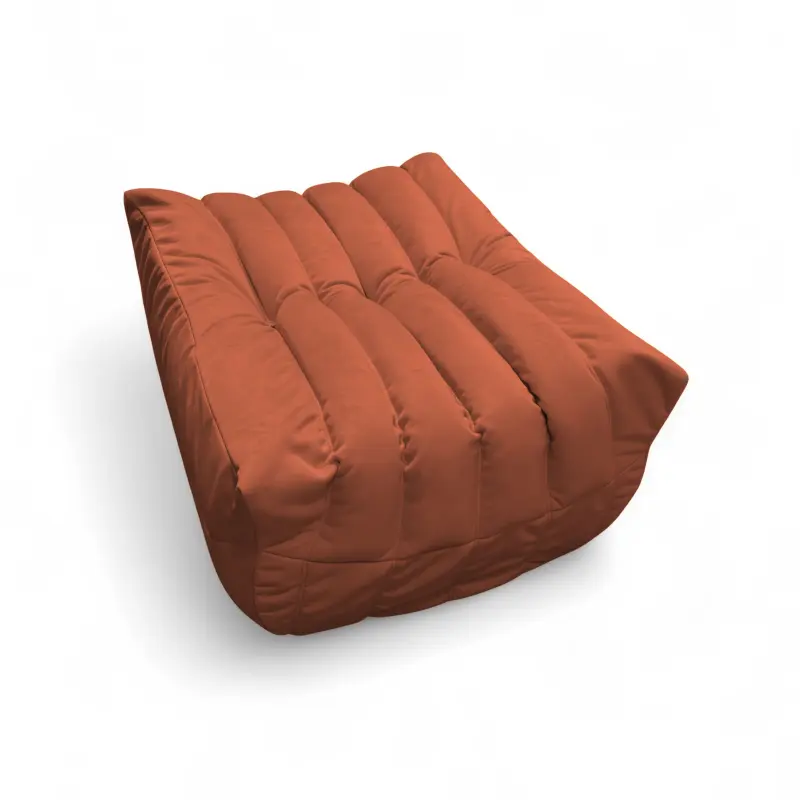 Бескаркасное кресло-пуф Француз BeanBag 90*35 / микровелюр, Морковь_preview_3
