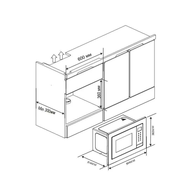 Встраиваемая микроволновая печь Haier HMX-BTG207B_preview_4