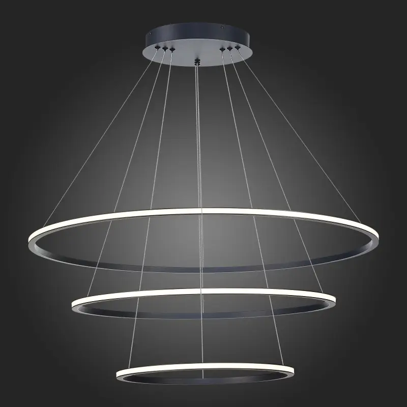 Светильник подвесной ST-Luce Черный/Белый LED 1*114W 4000K Подвесные светильники_preview_2