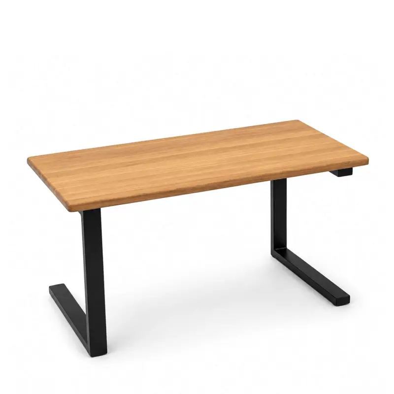 Стол журнальный BOX-TABLE ND, дуб натуральный/черный фотография