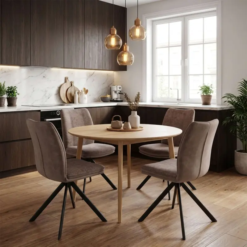 Стул SMART-R 360, g26 MOCCO шенилл LUX - d05 CAPPUCCINO LUX\черный_preview_2