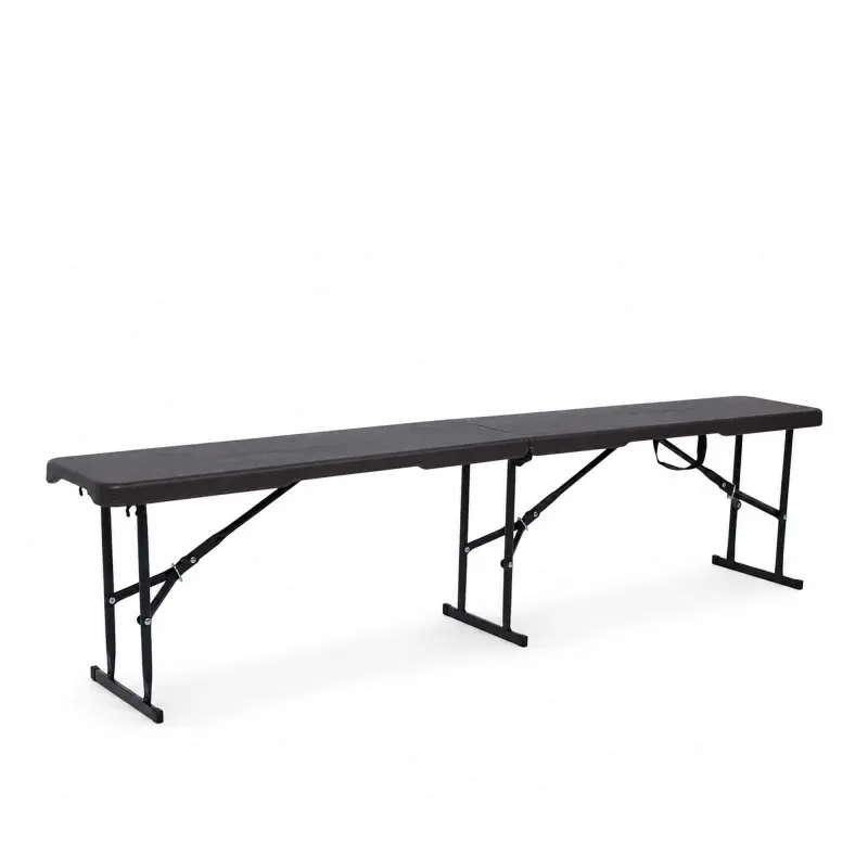 Скамья складная Bench AKS тип 1, темно-серый (180х28х43) фотография