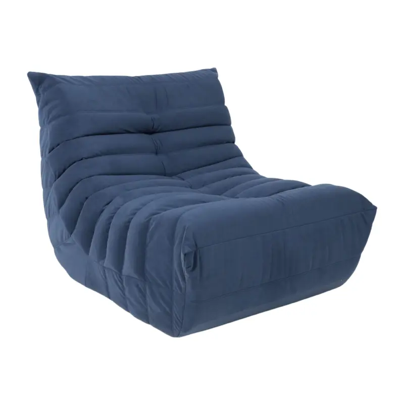 Бескаркасное кресло Француз BeanBag 90*45 / микровелюр, Джинс фотография