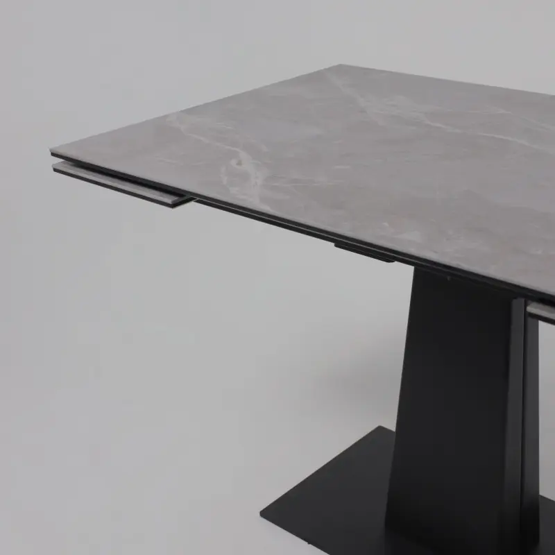 Стол AV 2119, МДФ+керамика, раздвижной 1200 (1800)*800 серый, матовый LARKA GREY/черный_preview_13