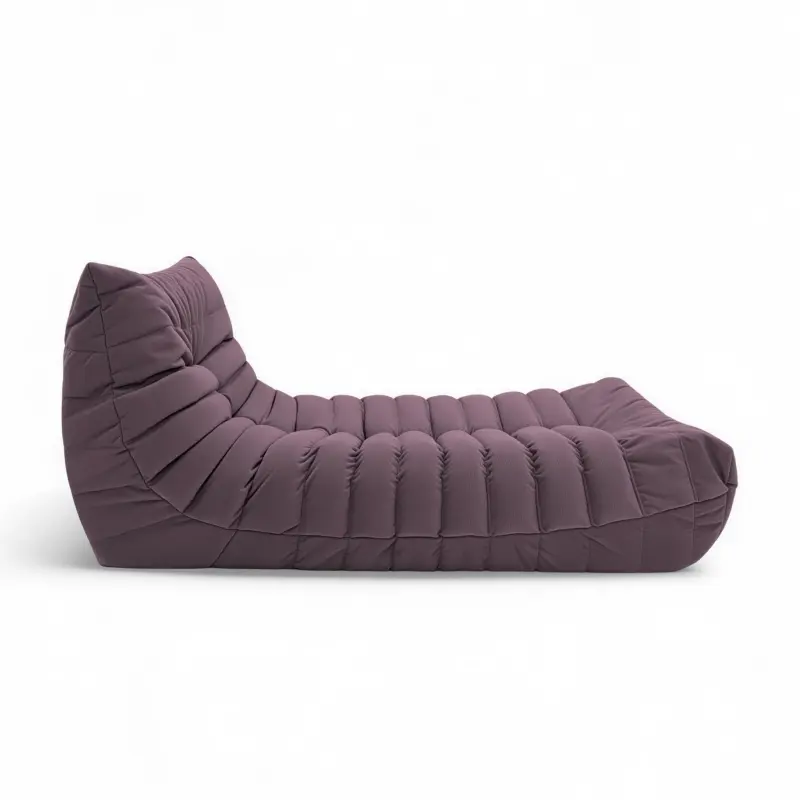 Бескаркасное кресло-шезлонг Француз BeanBag 90*35 / микровелюр, Сирень_preview_2