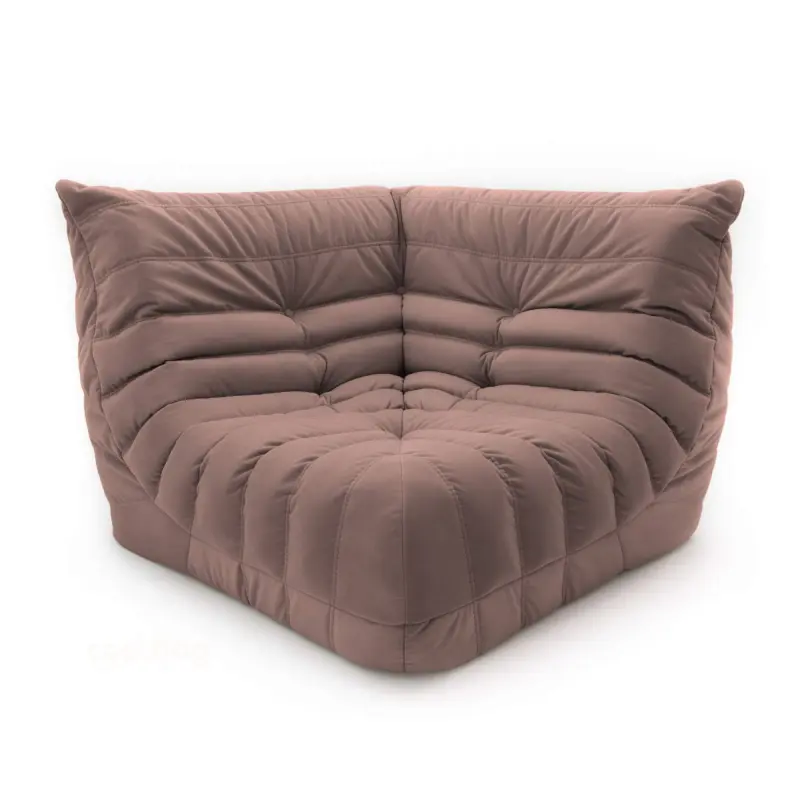 Бескаркасное кресло-угол Француз BeanBag 108*35 / микровелюр, Фламинго фотография