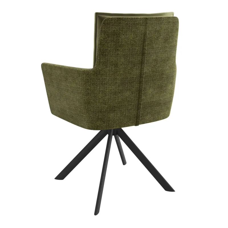 Стул ПОШ-360, поворотный, g12 OLIVE шенилл lux - d12 OLIVE LUX\черный_preview_2