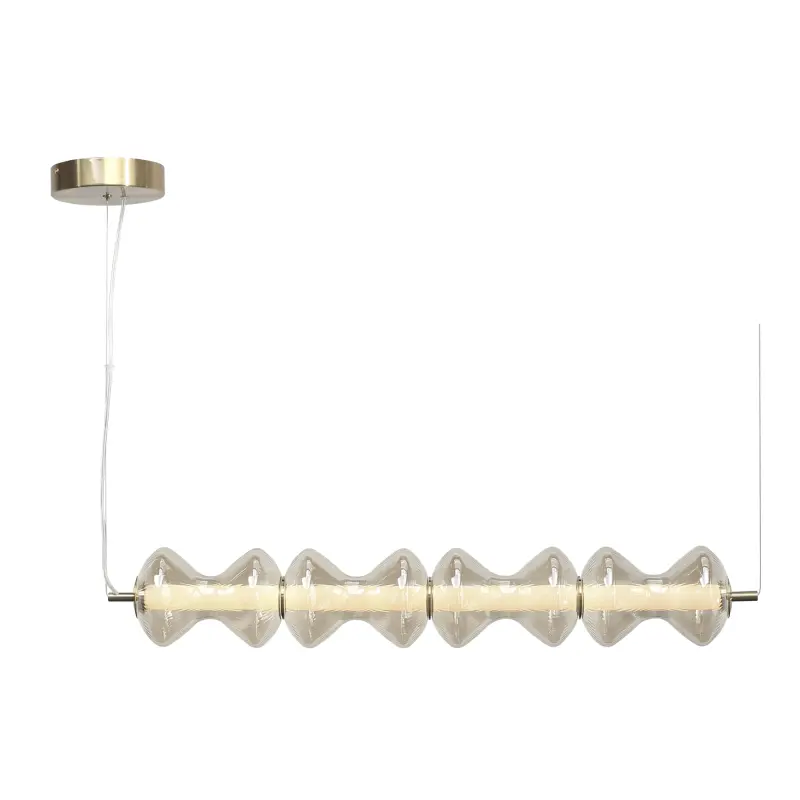 Светильник подвесной ST-Luce золото/коньячный LED 1*22W 3000K SPINE фотография