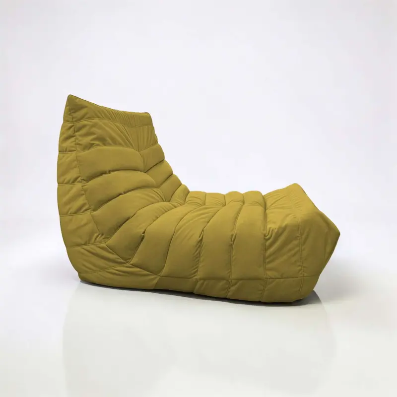 Бескаркасное кресло Француз BeanBag 90*35 / микровелюр, Мимоза_preview_3
