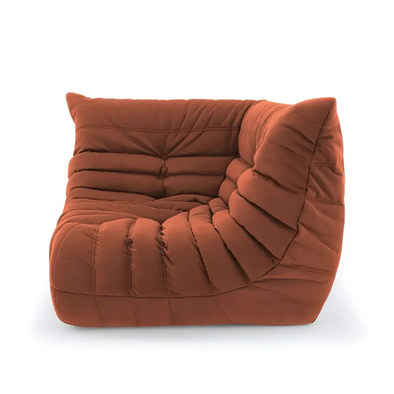 Бескаркасное кресло-угол Француз BeanBag 108*35 / микровелюр, Морковь_preview_2